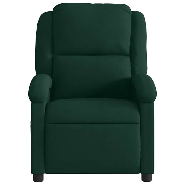 vidaXL Fauteuil verstelbaar fluweel donkergroen