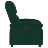 vidaXL Fauteuil verstelbaar fluweel donkergroen