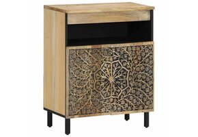 VidaXL Bijzetkast Massief Mangohout (60x33x75 cm) - 52% Korting!