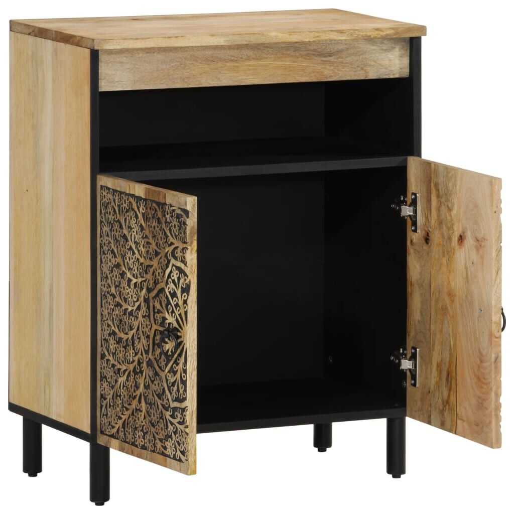 vidaXL Bijzetkast 60x33x75 cm massief mangohout