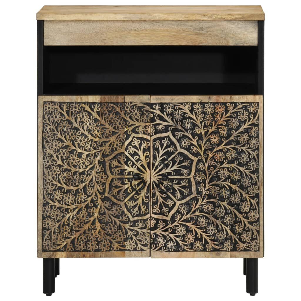 vidaXL Bijzetkast 60x33x75 cm massief mangohout