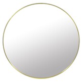 Ronde spiegel - badkamerspiegel - wandspiegel - ø 70 cm - goud