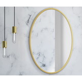 Ronde spiegel - badkamerspiegel - wandspiegel - ø 70 cm - goud