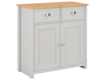 vidaXL Dressoir Grijs - 79x35x81 cm - 63% Korting!