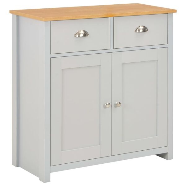 vidaXL Dressoir Grijs - 79x35x81 cm - 63% Korting!