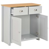 vidaXL Dressoir Grijs - 79x35x81 cm - 63% Korting!