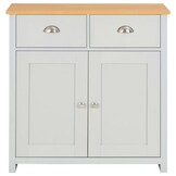 vidaXL Dressoir Grijs - 79x35x81 cm - 63% Korting!