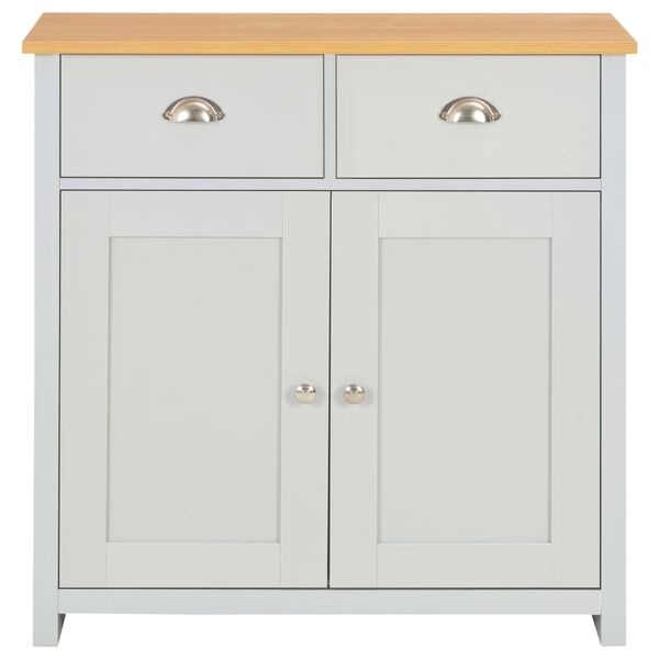 vidaXL Dressoir Grijs - 79x35x81 cm - 63% Korting!