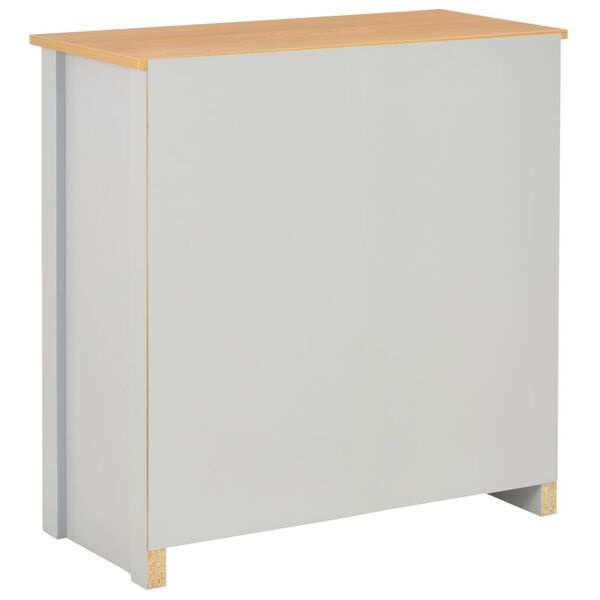 vidaXL Dressoir Grijs - 79x35x81 cm - 63% Korting!