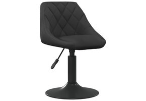 vidaXL Eetkamerstoel Fluweel Zwart - 34% Korting!