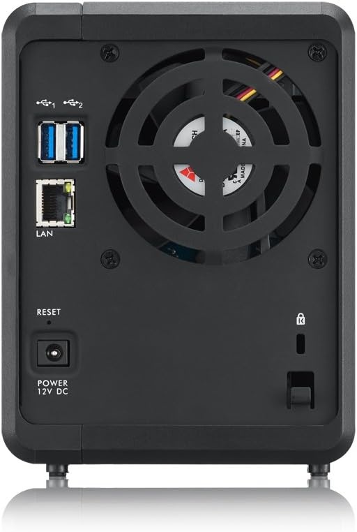 Persoonlijke Zyxel Cloud Storage [2-Bay] voor thuis met Remote Access en mediastreaming [NAS326],zwart