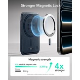 ESR MagSafe Wallet met Find My Functionaliteit en RFID-blokkering - Donkerblauw