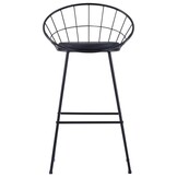 vidaXL Barstoelen 2 st kunstleer zwart