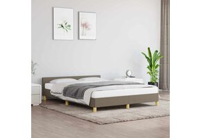 VidaXL Bedframe Stof Taupe 140x200 cm - 59% Korting