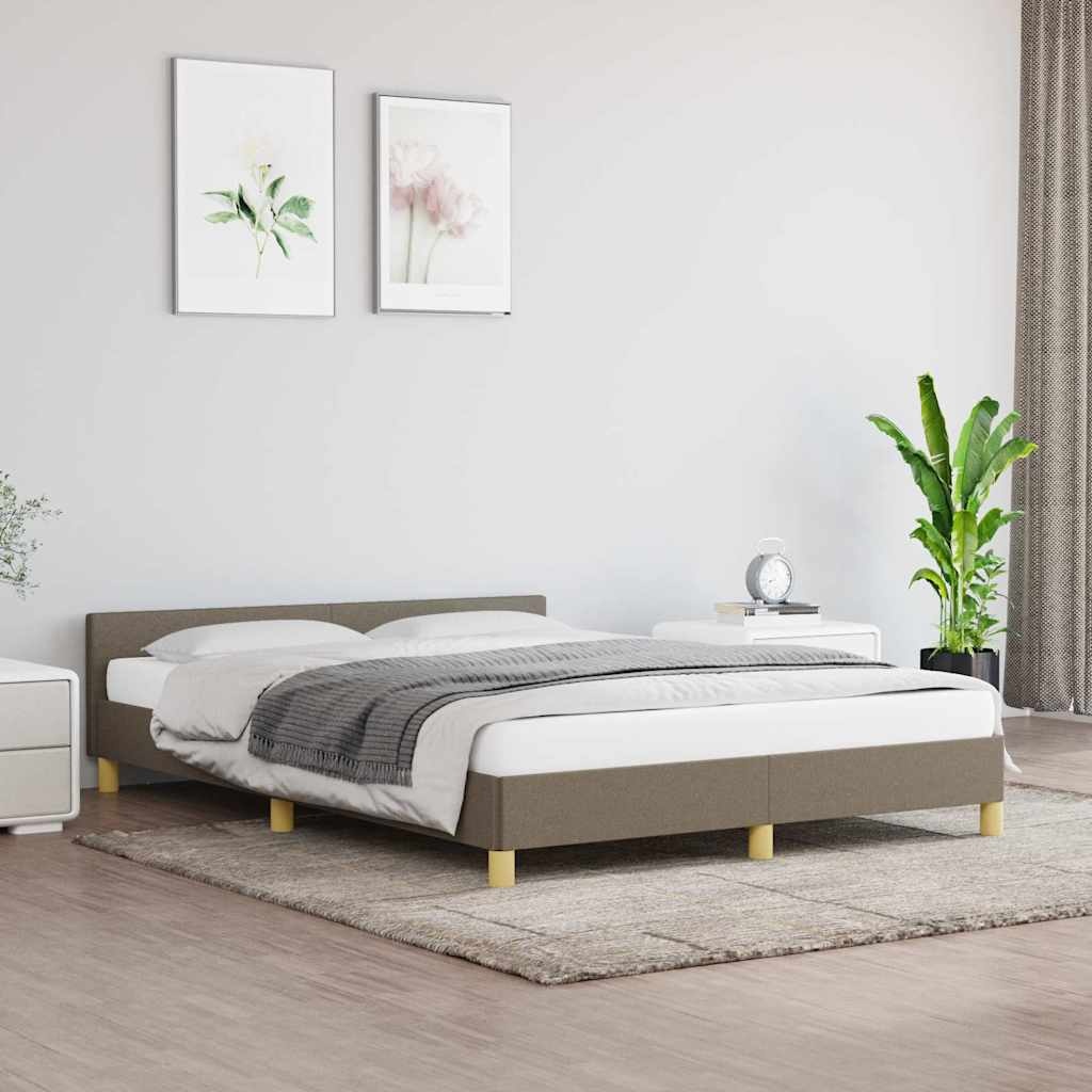 VidaXL Bedframe Stof Taupe 140x200 cm - 59% Korting
