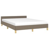 VidaXL Bedframe Stof Taupe 140x200 cm - 59% Korting