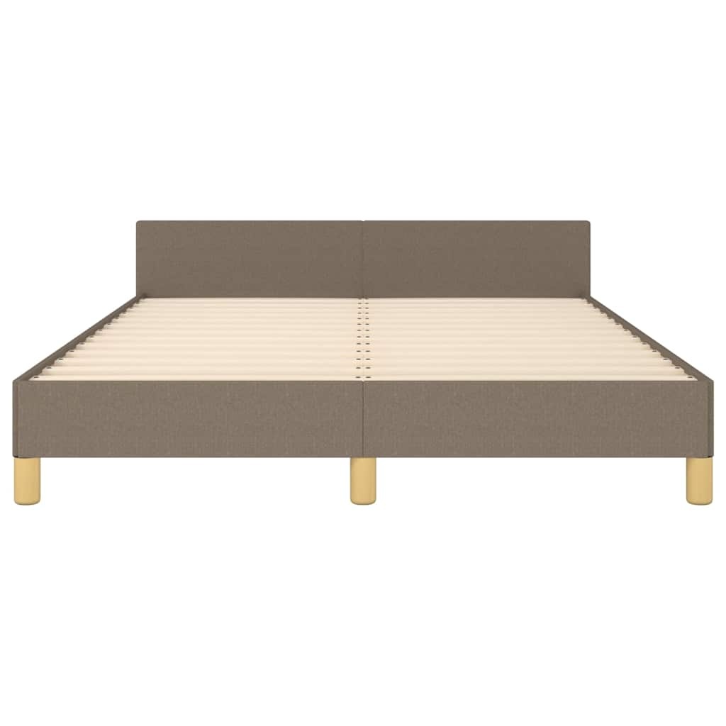 VidaXL Bedframe Stof Taupe 140x200 cm - 59% Korting