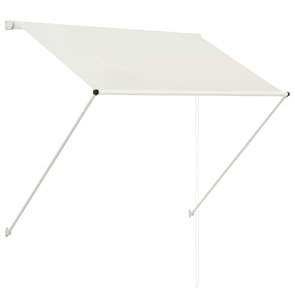 vidaXL Luifel uittrekbaar 100x150 cm crème
