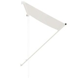 vidaXL Luifel uittrekbaar 100x150 cm crème