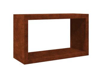 vidaXL Brandhoutrek 100x40x60 cm weervast staal