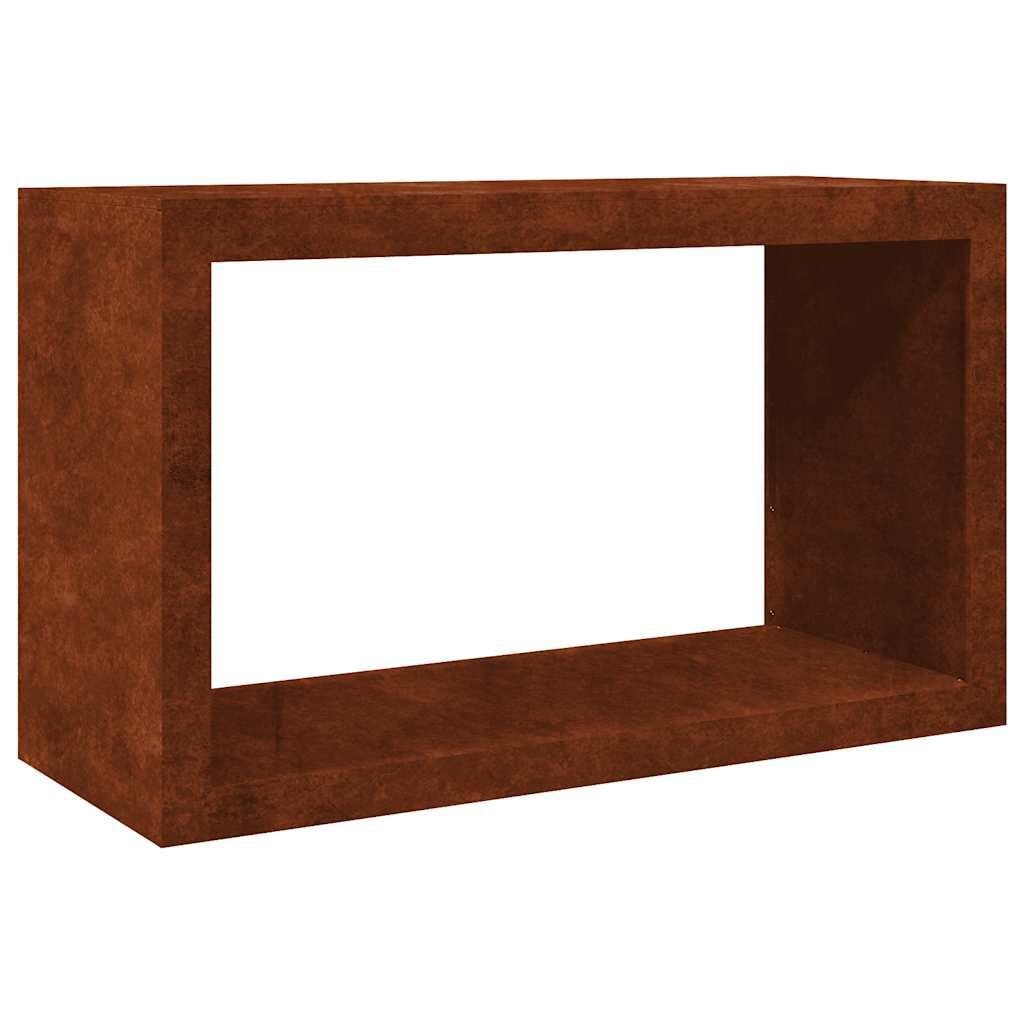 vidaXL Brandhoutrek 100x40x60 cm weervast staal