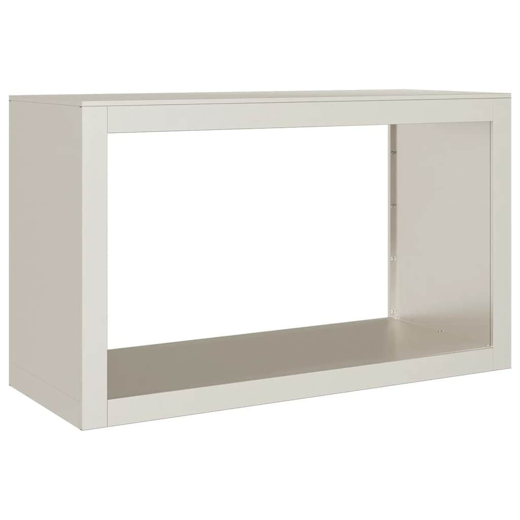 vidaXL Brandhoutrek 100x40x60 cm weervast staal