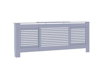 vidaXL Radiatorombouw 205 cm MDF grijs