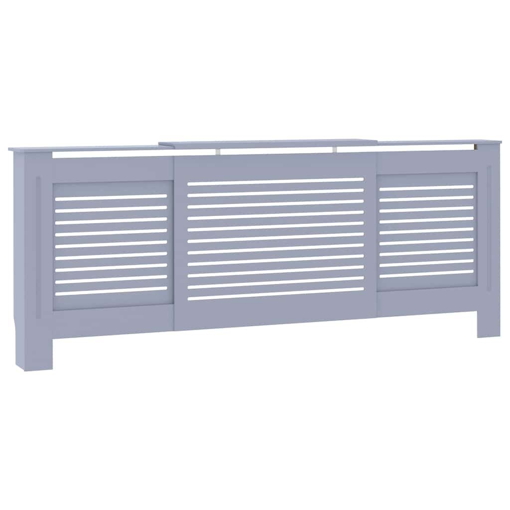 vidaXL Radiatorombouw 205 cm MDF grijs