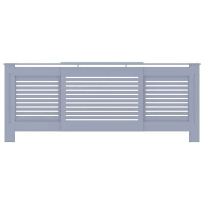 vidaXL Radiatorombouw 205 cm MDF grijs