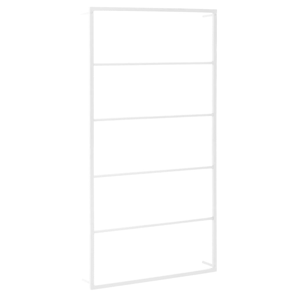 vidaXL Handdoekenrek 60x10x116 cm staal wit