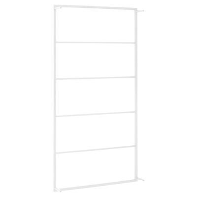 vidaXL Handdoekenrek 60x10x116 cm Wit Staal (59% Korting)