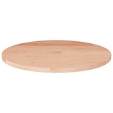 VidaXL Tafelblad Massief Eikenhout Rond Ø50x1.5cm - Onbehandeld - 51% Korting!