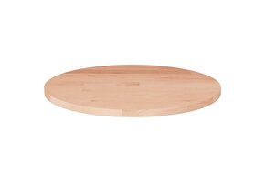 vidaXL Eiken Houten Tafelblad Rond Ø50cm - Onbehandeld, 29% Korting!