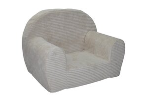 Kinderfauteuil Beige Corduroy LINCOLN | -58%