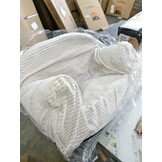 Kinderfauteuil Beige Corduroy LINCOLN | -58%