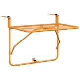 vidaXL Balkontafel 60x40 cm staal geel