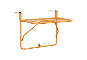 vidaXL Balkontafel Staal Geel 60x40 cm - Nu 34% Korting!