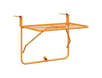 vidaXL Balkontafel 60x40 cm staal geel