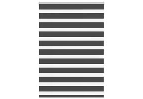 VidaXL Zebra Rolgordijn - Zwart, 115x150 cm - 74% Korting
