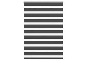 Zebra Rolgordijn Zwart - 115x150 cm - 76% Korting