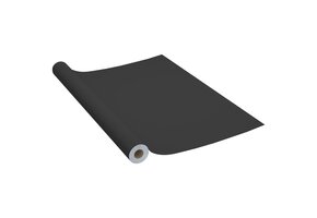 vidaXL Zelfklevende Meubelfolie PVC Zwart 500x90cm - 27% Korting