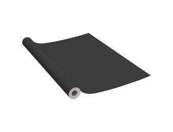 vidaXL Meubelfolie zelfklevend 500x90 cm PVC zwart