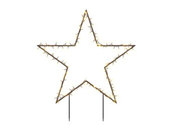 vidaXL Kerstverlichting met ster 115 LED's 85 cm
