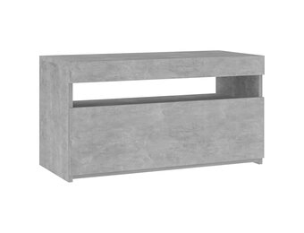vidaXL Tv-meubel met LED-verlichting 75x35x40 cm betongrijs