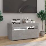 TV-meubel met LED 75x35x40 cm betongrijs - 71% Korting!