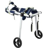 VEVOR Hondenrolstoel met 2 wielen voor achterpoten, huisdierrolstoel lichtgewicht en verstelbaar assisterend bij genezing, hondenwagen/rolstoel voor gewond, gehandicapten, verlamming, zwak huisdier