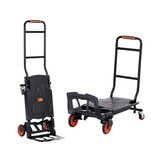 VEVOR 2-in-1 opvouwbare zakkenvrachtwagen 136kg laadvermogen transportvrachtwagen aluminiumlegering & koolstofstaal zakkenvrachtwagen platformvrachtwagen voor binnen buitenlaad transporttaken