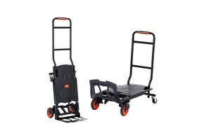 2-in-1 Steekwagen/Platformwagen 136kg - 34% Korting!