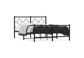 Metaal Bedframe Zwart 135x190 cm - 47% Korting