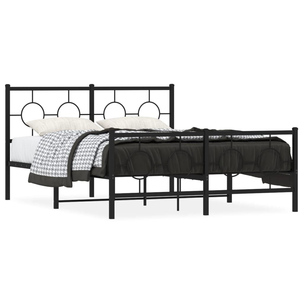 Metaal Bedframe Zwart 135x190 cm - 47% Korting